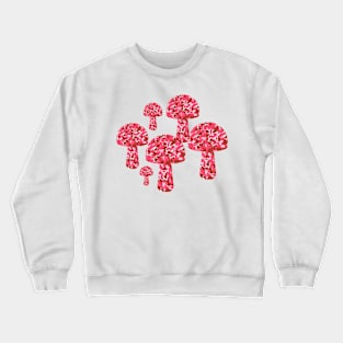 Terracotta spotted mushrooms Crewneck Sweatshirt